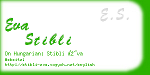 eva stibli business card